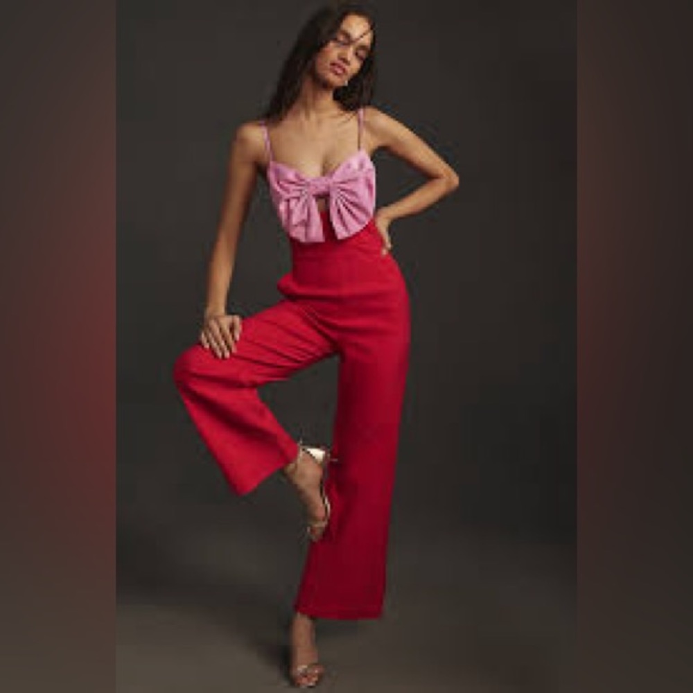 Anthropologie Maeve color block jumpsuit